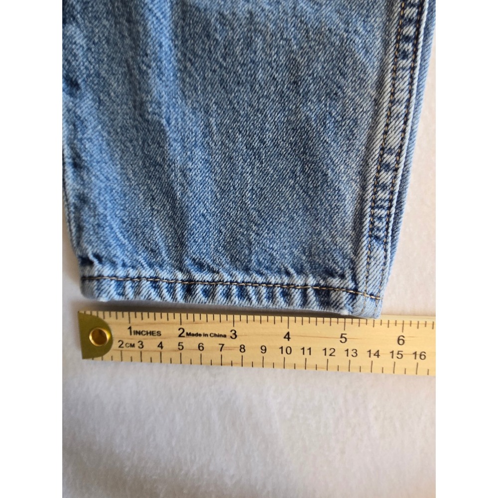 Levis Premium 80s Mom Jeans High Rise Tapered Blue Denim 27 - Picture 9 of 11